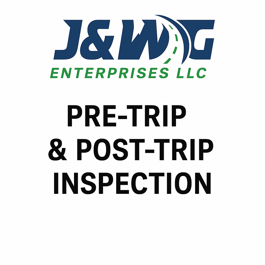 J&WG Pre-Trip / Post-Trip Templates
