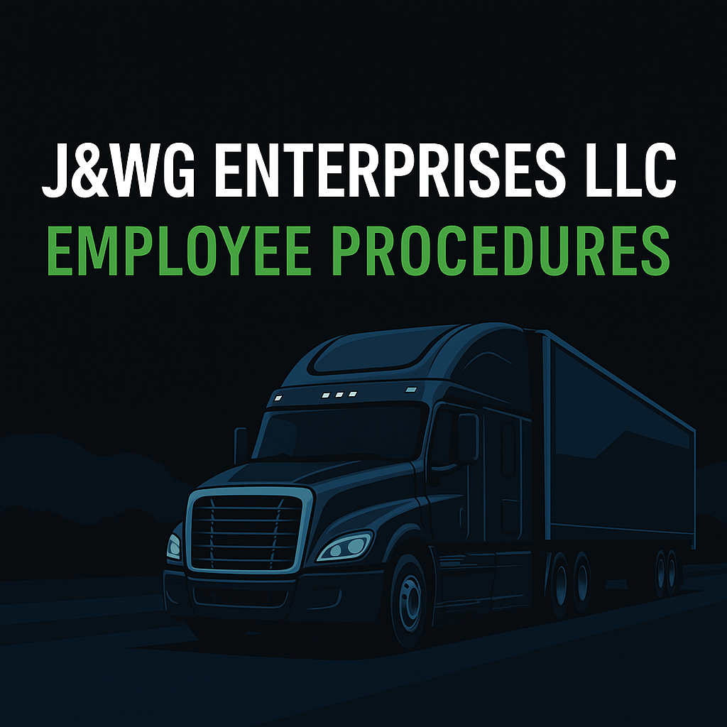 J&WG Enterprises LLC – Employee Procedures